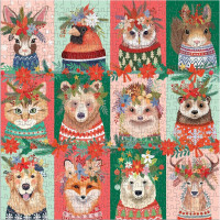 GALISON Štvorcové puzzle Furry And Bright 500 dielikov