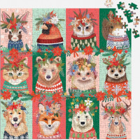 GALISON Štvorcové puzzle Furry And Bright 500 dielikov