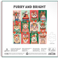 GALISON Štvorcové puzzle Furry And Bright 500 dielikov