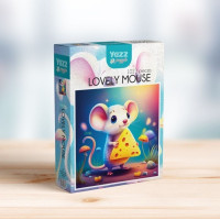 YAZZ Štvorcové puzzle Roztomilá myška 1023 dielikov