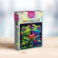 YAZZ Štvorcové puzzle Zamilované žabky 1023 dielikov