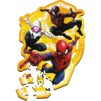 TREFL Drevené obrysové puzzle Spiderman: Pripravený do akcie 50 dielikov