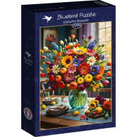 BLUEBIRD Puzzle Farebná kytica 1000 dielikov