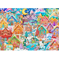 ALIPSON Puzzle Farebná noc v Cookietowne 1500 dielikov