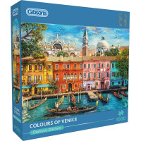 GIBSONS Puzzle Farby Benátok 1000 dielikov