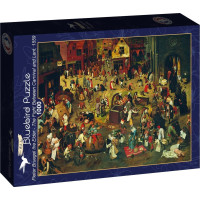 BLUEBIRD Puzzle Boj medzi karnevalom a pôstom (1559) 1000 dielikov