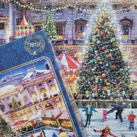 GIBSONS Puzzle Korčuľovanie pri Somerset House 1000 dielikov