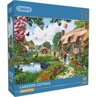 GIBSONS Puzzle Chata pri jazere 500 dielikov