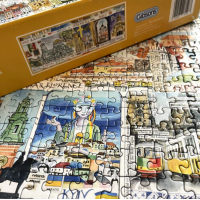 GIBSONS Puzzle Európske pamiatky 1000 dielikov