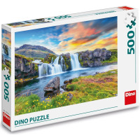 DINO Puzzle Islandský vodopád 500 dielikov