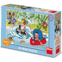DINO Puzzle Krtko vo vode MAXI 24 dielikov