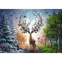 RAVENSBURGER Puzzle Magický jeleň 1000 dielikov