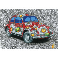 DINO Puzzle Maľovaný VW Chrobák 500 dielikov