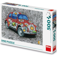 DINO Puzzle Maľovaný VW Chrobák 500 dielikov