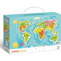 DODO Puzzle Mapa sveta 100 dielikov