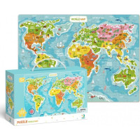 DODO Puzzle Mapa sveta 100 dielikov