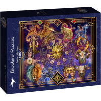 BLUEBIRD Puzzle Mapa zverokruhu 1500 dielikov