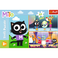 TREFL Puzzle Milo a mačky MAXI 24 dielikov