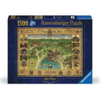 RAVENSBURGER Puzzle Mapa Rokfortu 1500 dielikov