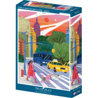Puzzle Prejdi sa New Yorkom 500 dielikov