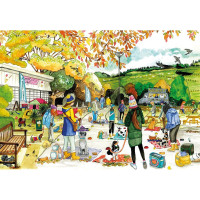 GIBSONS Puzzle Psí život 4x500 dielikov