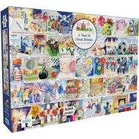 GIBSONS Puzzle Rok strávený vo Veľkej Británii 1000 dielikov
