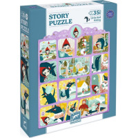 DJECO Puzzle s príbehom Červená čiapočka 35 dielikov