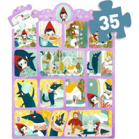 DJECO Puzzle s príbehom Červená čiapočka 35 dielikov