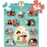 DJECO Puzzle s príbehom Pinokio 54 dielikov