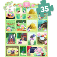 DJECO Puzzle s príbehom Tri Prasiatka 35 dielikov