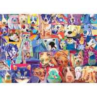 GIBSONS Puzzle Svet mačiek a psov 1000 dielikov