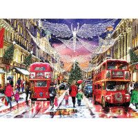 GIBSONS Puzzle Vianočné Regent Street XL 500 dielikov