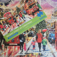 GIBSONS Puzzle Vianočné Regent Street XL 500 dielikov
