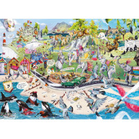 GIBSONS Puzzle Zábavné stádo 1000 dielikov