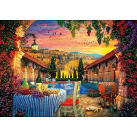 GIBSONS Puzzle Západ slnka v Toskánsku 1000 dielikov