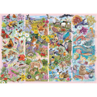 GIBSONS Puzzle Zvedavé zvieratká 1000 dielikov