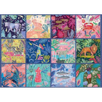 GIBSONS Puzzle Zverokruh 1000 dielikov