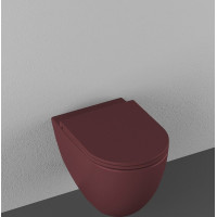 Isvea INFINITY závesná WC misa, Rimless, 36, 5x53cm, maroon red 10NF02004-2R