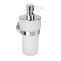 Sapho LARISSA dávkovač mydla 250ml, mliečne sklo, chróm WS019