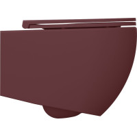 Isvea INFINITY závesná WC misa, Rimless, 36, 5x53cm, maroon red 10NF02004-2R