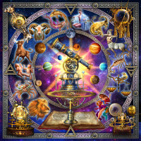 BLUEBIRD Štvorcové puzzle Súhvezdie 1000 dielikov