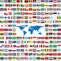 YAZZ Štvorcové puzzle Vlajky 1023 dielikov YAZZ Štvorcové puzzle Vlajky 1023 dielikov