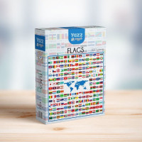 YAZZ Štvorcové puzzle Vlajky 1023 dielikov