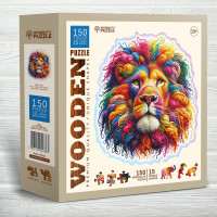 WOODEN CITY Drevené puzzle Jemný lev 150 dielikov