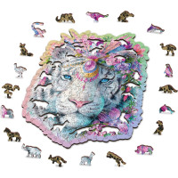 WOODEN CITY Drevené puzzle Mystický tiger 250 dielikov