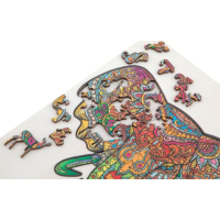 MOXY Obrysové puzzle Slon 132 dielikov
