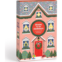 GALISON Puzzle Adventný kalendár Doma na Vianoce 12x42 dielikov