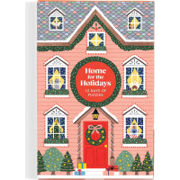 GALISON Puzzle Adventný kalendár Doma na Vianoce 12x42 dielikov
