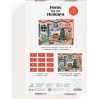 GALISON Puzzle Adventný kalendár Doma na Vianoce 12x42 dielikov