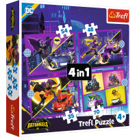 TREFL Puzzle Batwheels: Zoznámte sa 4v1 (35,48,54,70 dielikov)